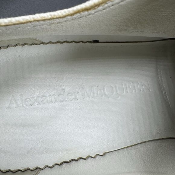 Alexander McQueen Low-TopThread Slick Sneakers White Women's 6.5 US (EU 36.5) - Picture 9 of 16
